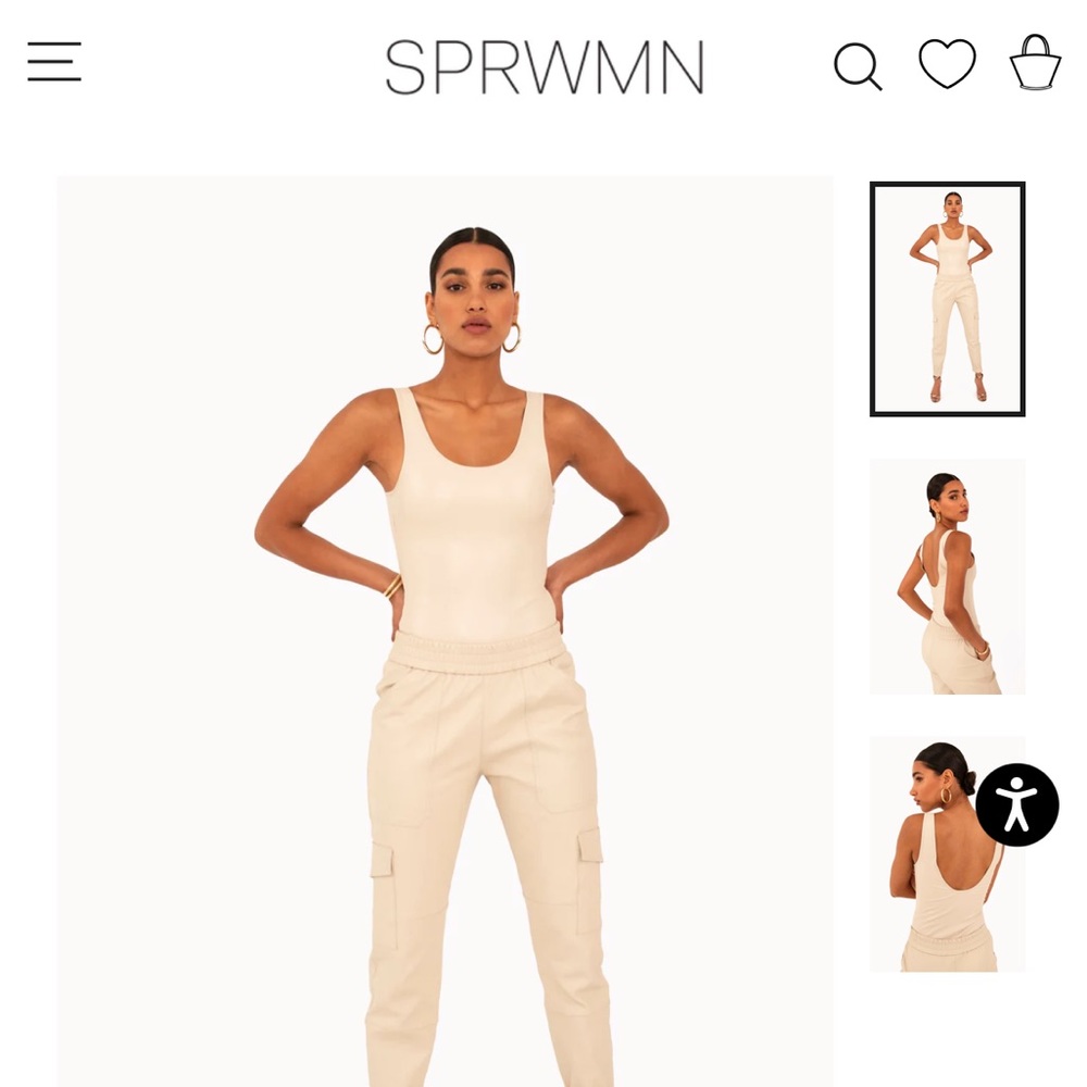 SPRWMN leather bodysuit